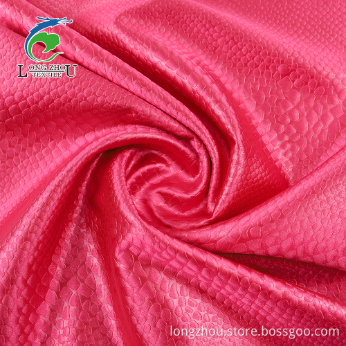 Prägen Sie Spandex Light Satin Stoff
